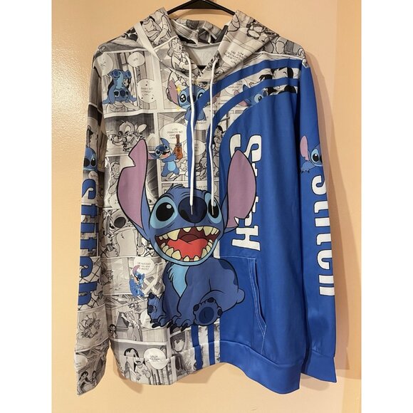 Lilo & Stitch Hoodie, Sweatershirt, Disneyland Shirt,Stitch 3D Hoodie Size Large - Picture 2 of 16
